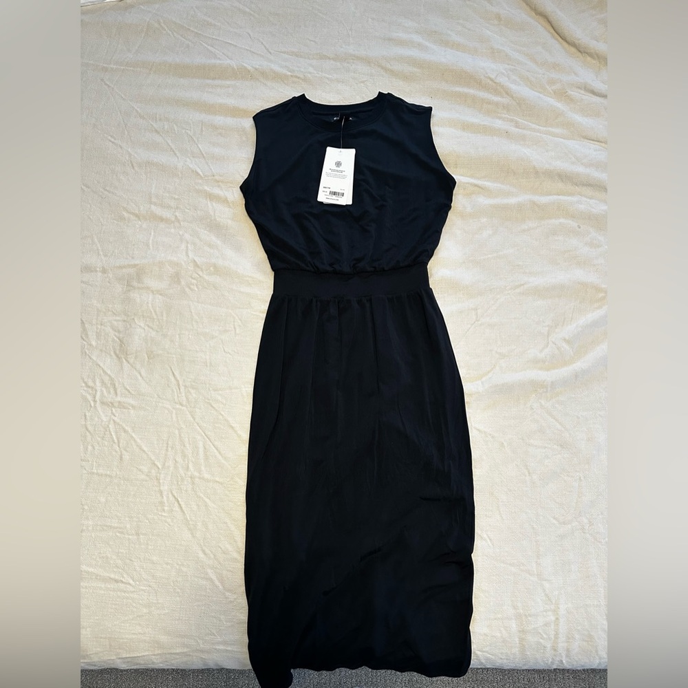 Athleta Black Midi Dress